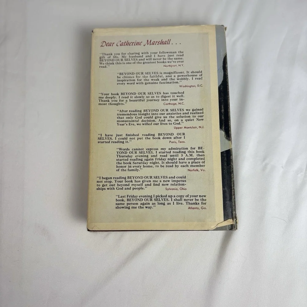 Vintage‎ Beyond Our Selves: Pilgrimage In Faith by Catherine Marshall 1961 HC